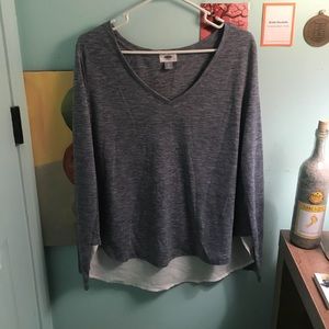 Long sleeve blue shirt